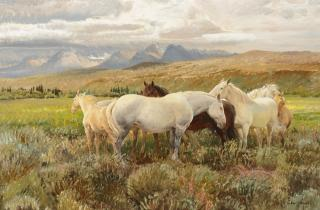 JOHN CLYMER 1907 1989 The Cold Wind 1962 oil on