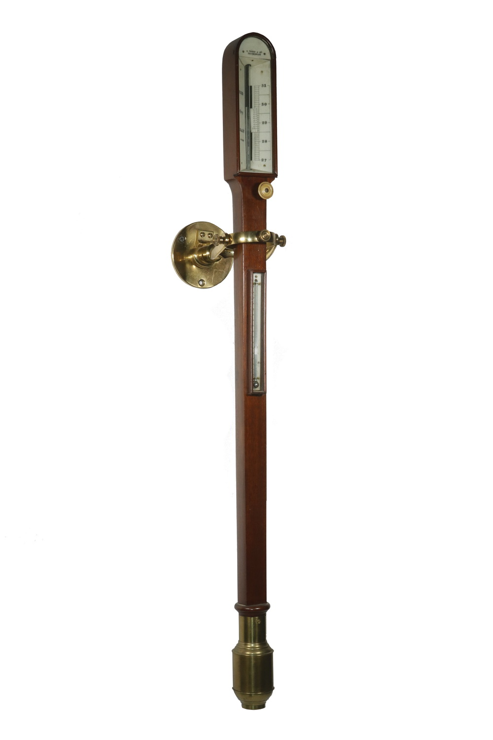 SHIP S STICK BAROMETER MARKED C TABER CO NEW BEDFORD