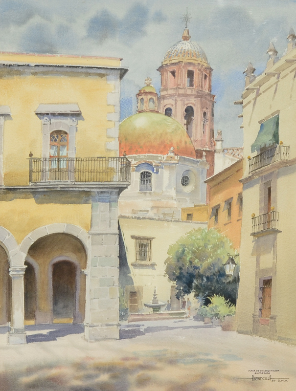 GASPARO Luis Ricardo Amendolla Mexican 1939 2000 Plaza De la