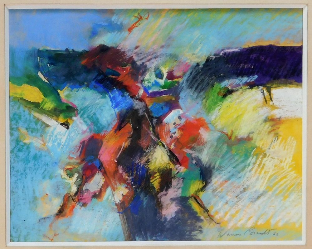 Warren Brandt Expressionist Mixed Media Painting Warren Brandt New York
