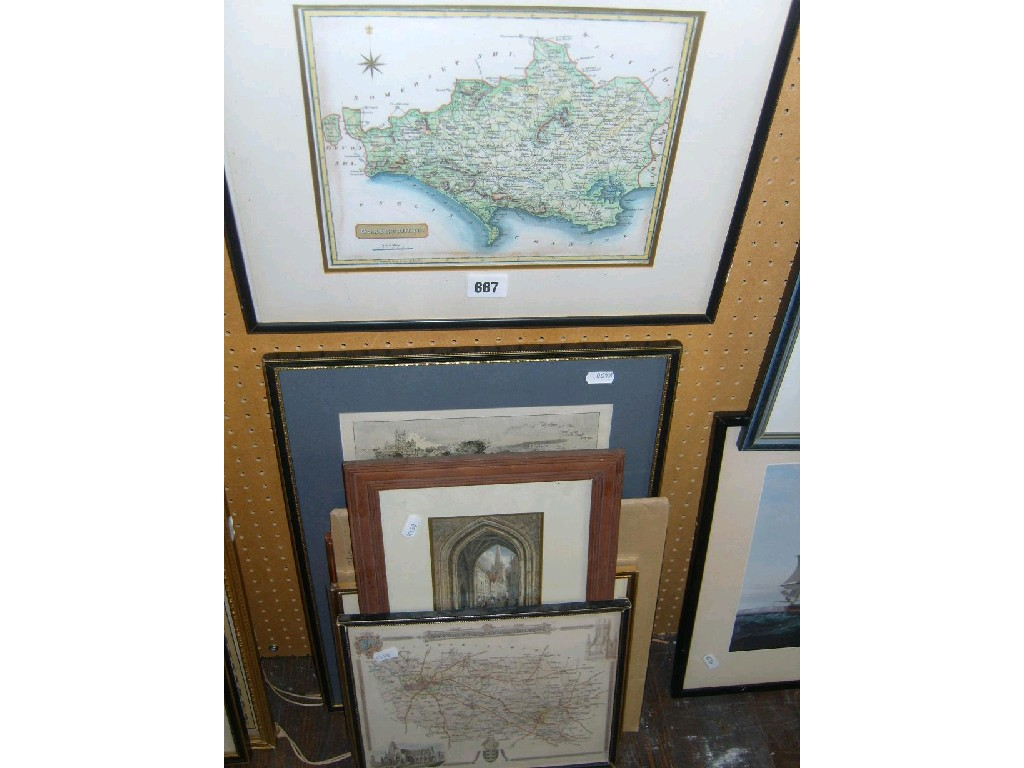 A collection of mainly 19th century maps including after Neele