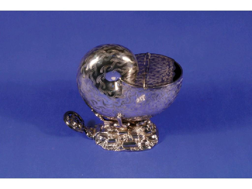 AN ELECTRO PLATED SPOON WARMER in the form of a