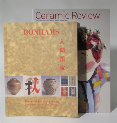 A collection of auction catalogues Ceramics Review magazines and pamphlets