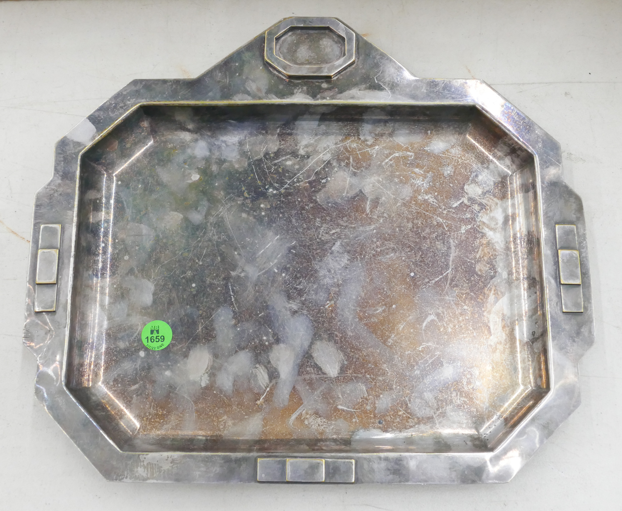 Art Deco Silverplate Dresser Tray 13 5