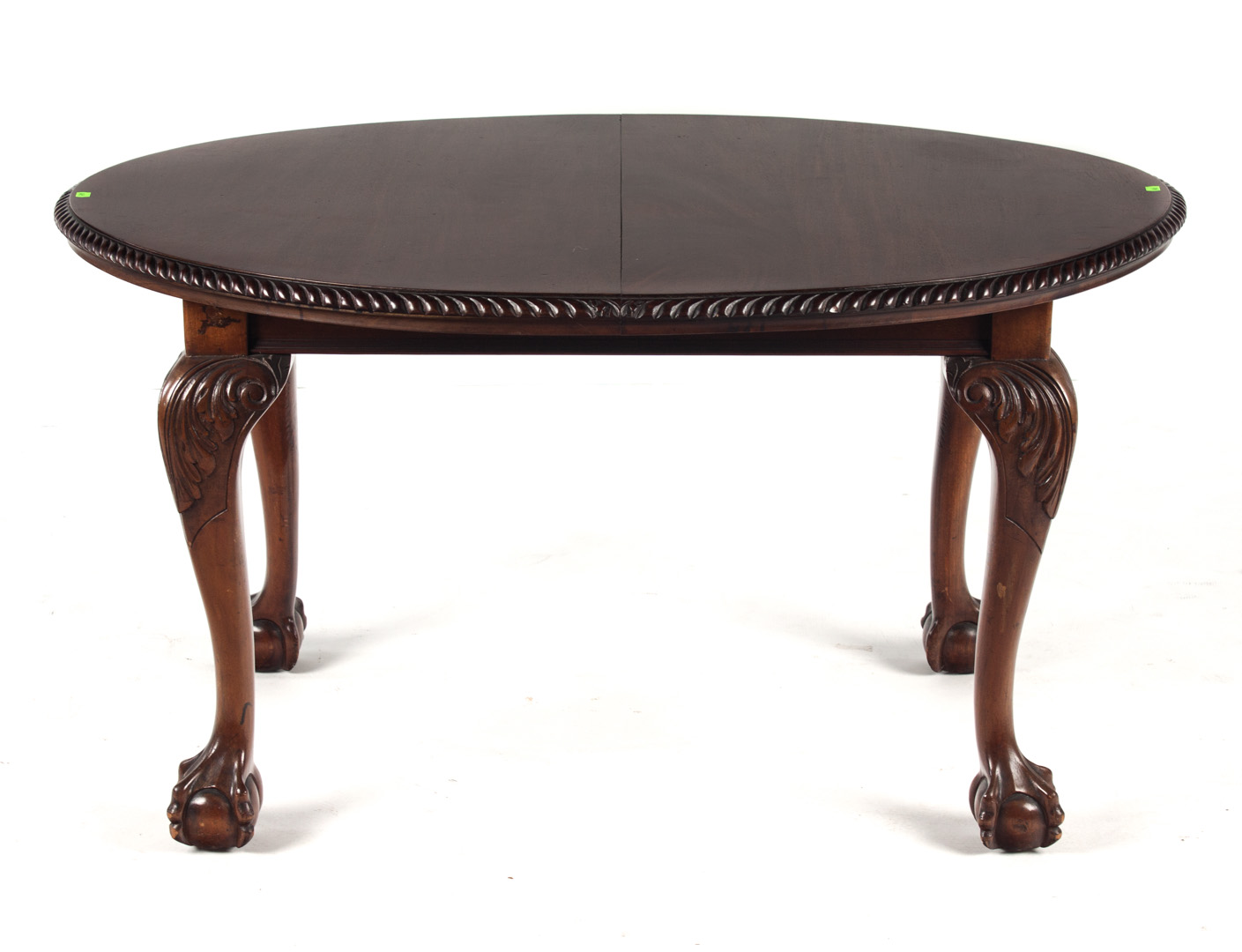 Chippendale style mahogany dining table Late Victorian late 19th early