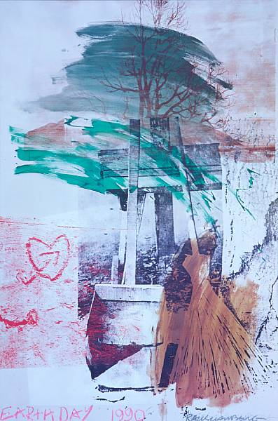 Robert Rauschenberg American born 1925 Earth Day 1990 Offset lithograph