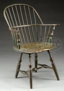 RARE NEW YORK CITY SACK BACK WINDSOR ARMCHAIR Late 18th