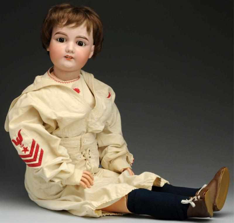Impressive German Bisque Child Doll Bisque socket head incised A