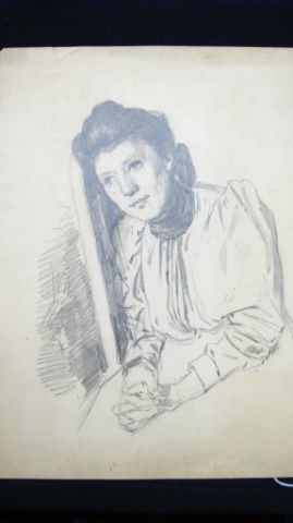 William J Forsyth American 1854 1935 14 x 11 pencil