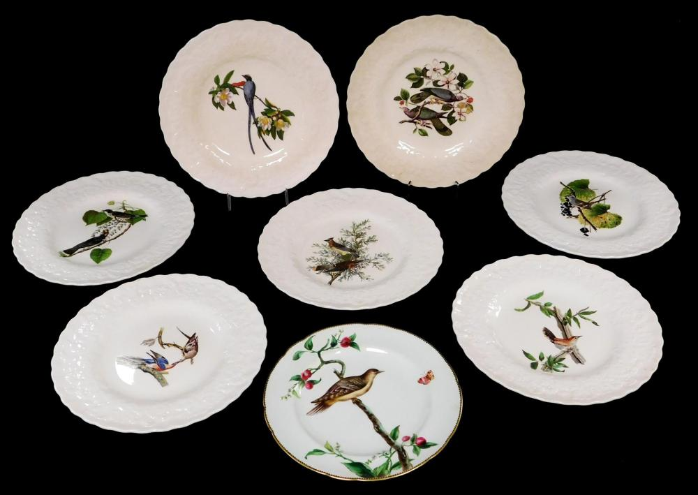 CHINA Eight Audubon plates seven Alfred Meakin dinner plates each