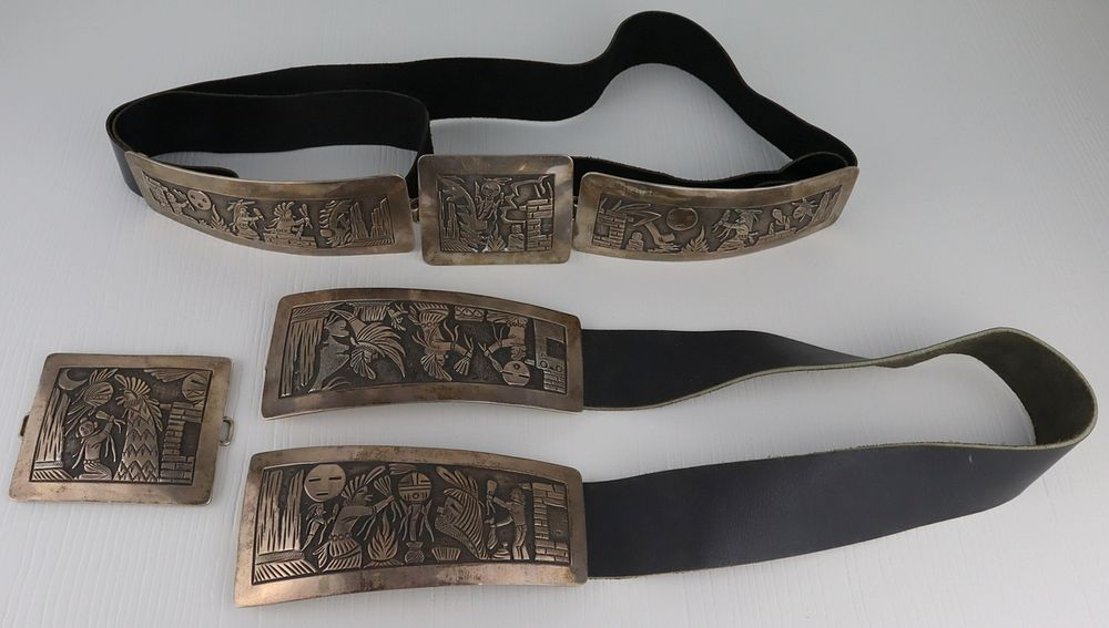 STERLING 2 Southwest Becenti Sterling Belts Includes a Floyd Becenti