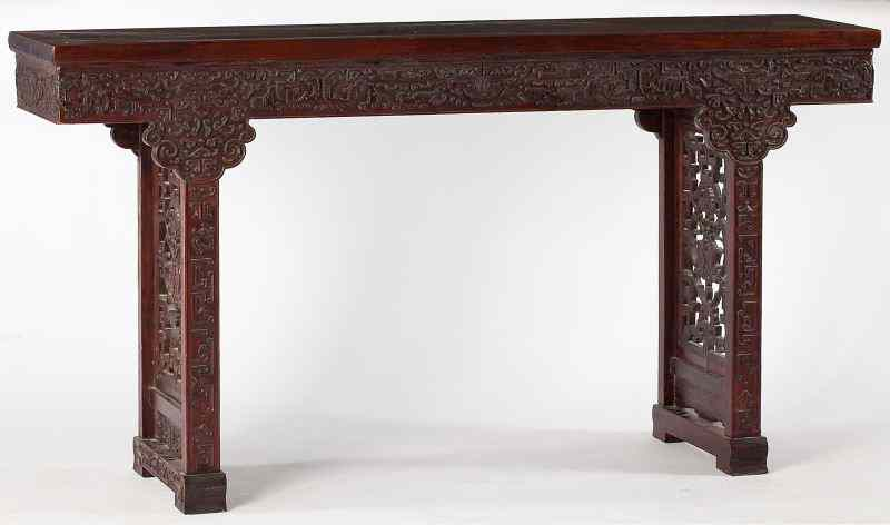Antique Chinese Altar Tablecirca 1900 or earlier hardwood rectangular form