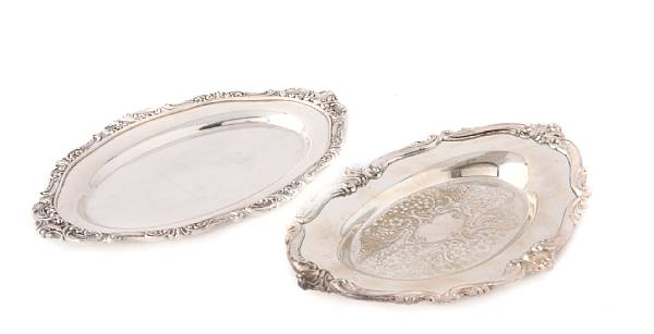 A group of two pairs and two single plated bread