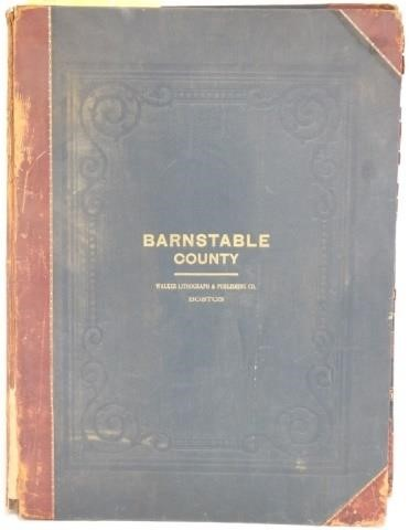 BOUND ATLAS OF BARNSTABLE COUNTY BY WALKER LITHO AND PUBLISHING