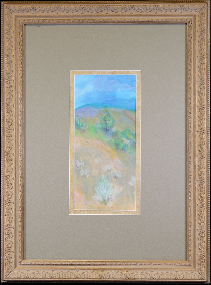 Signed 20th C Landscape Pastel Signed 20th C Landscape Pastel