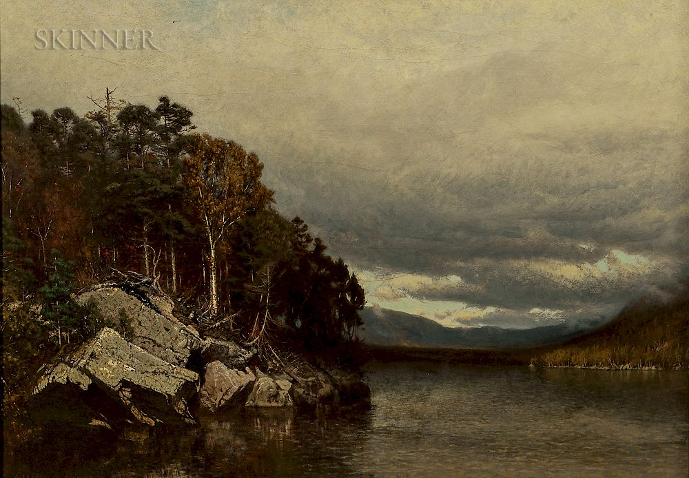 Alexander Helwig Wyant American 1836 1892 Adirondacks Early Autumn Alexander