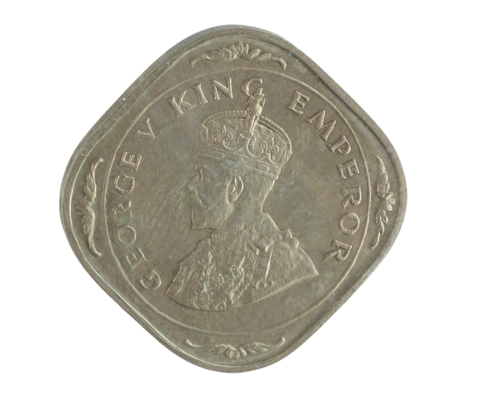 1937 INDIA MULE GEORGE IV 2 ANNAS COIN As cataloged