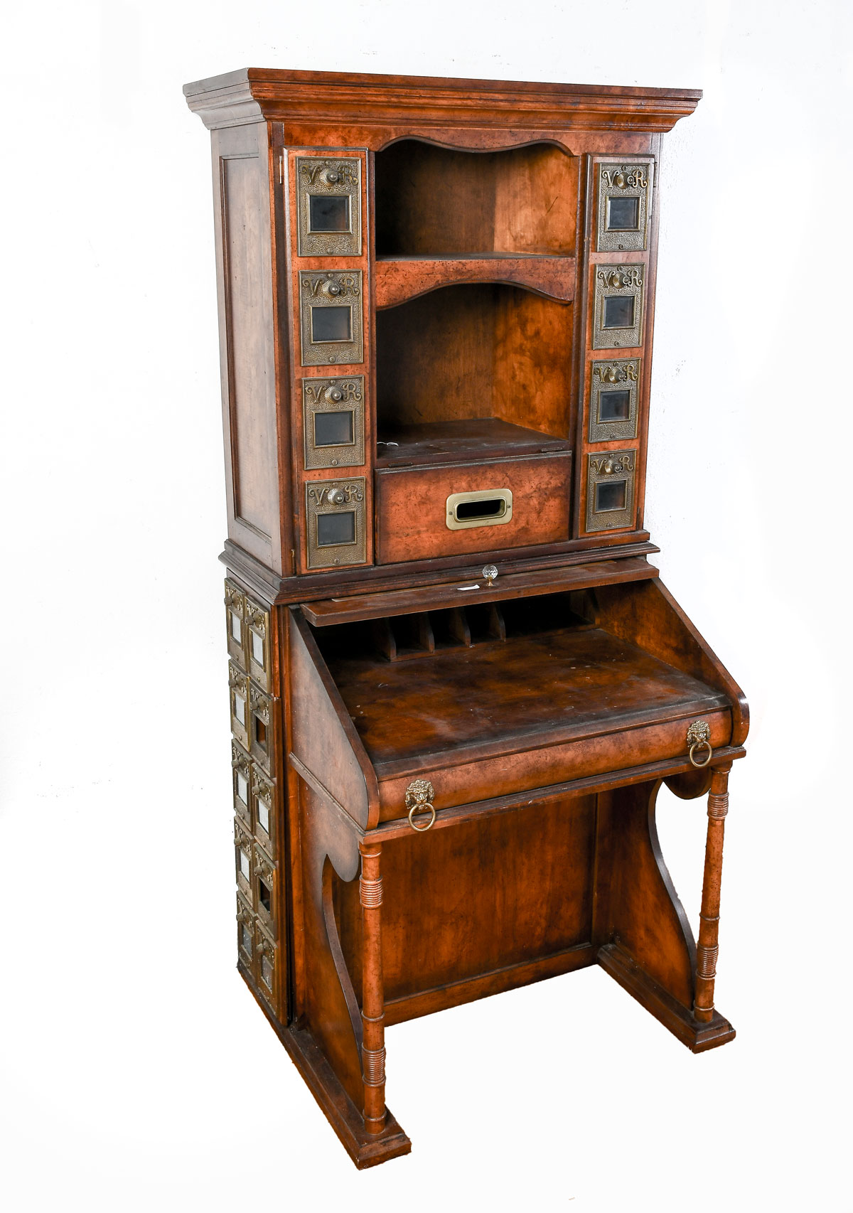 EARLY 1900 S 2 PART POSTOFFICE CLERK DESK Early 20th