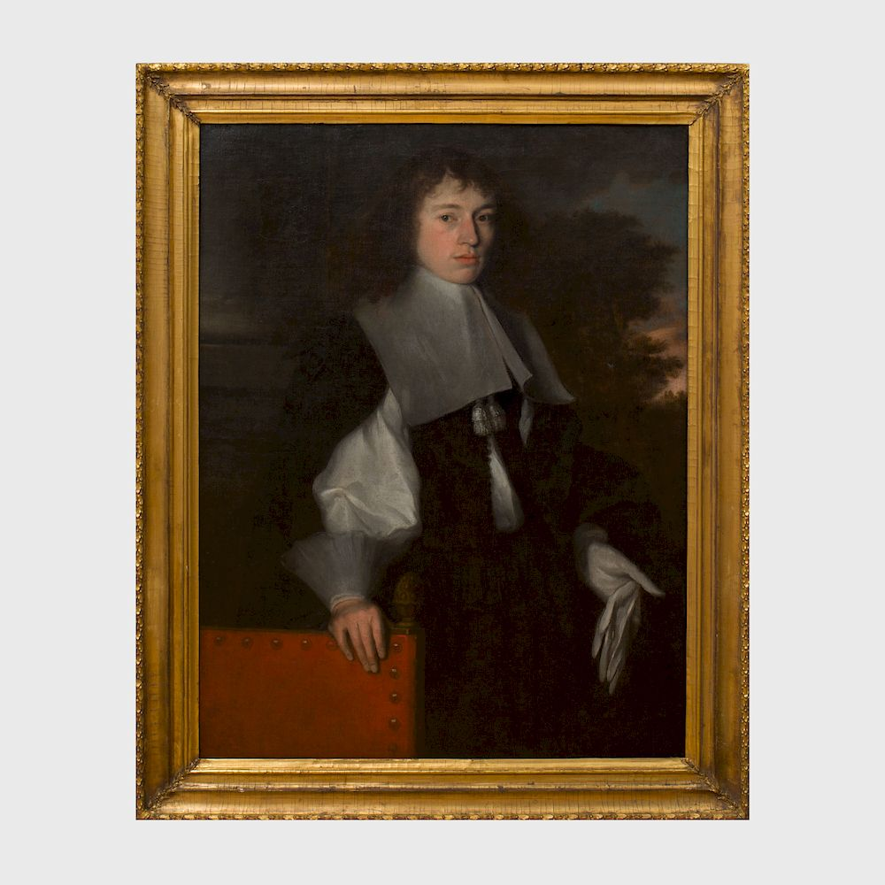 European School Portrait of a Gentleman in a White Collar