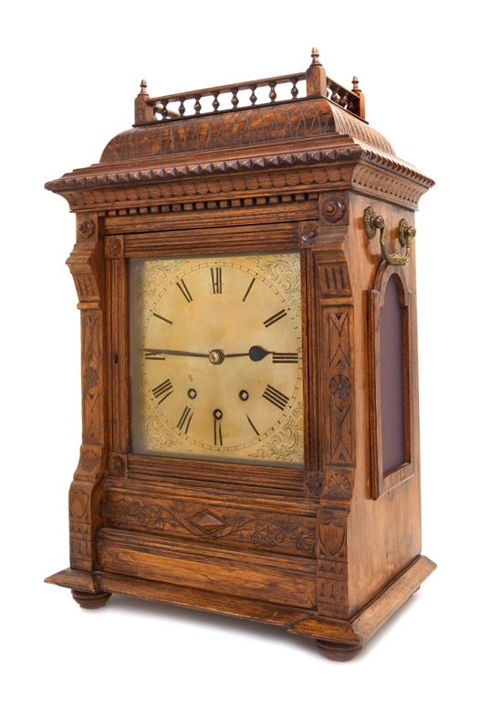 Sale 430 Lot 566 A Victorian Oak Bracket Clock the