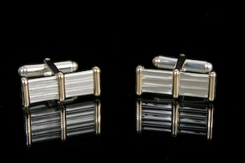 Tiffany Co 14K Sterling Silver Cufflinks Marked Tiffany sterling silver