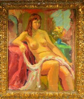 Joseph Rimini Impressionist Nude Boudoir Painting UNITED STATES 1920 2000