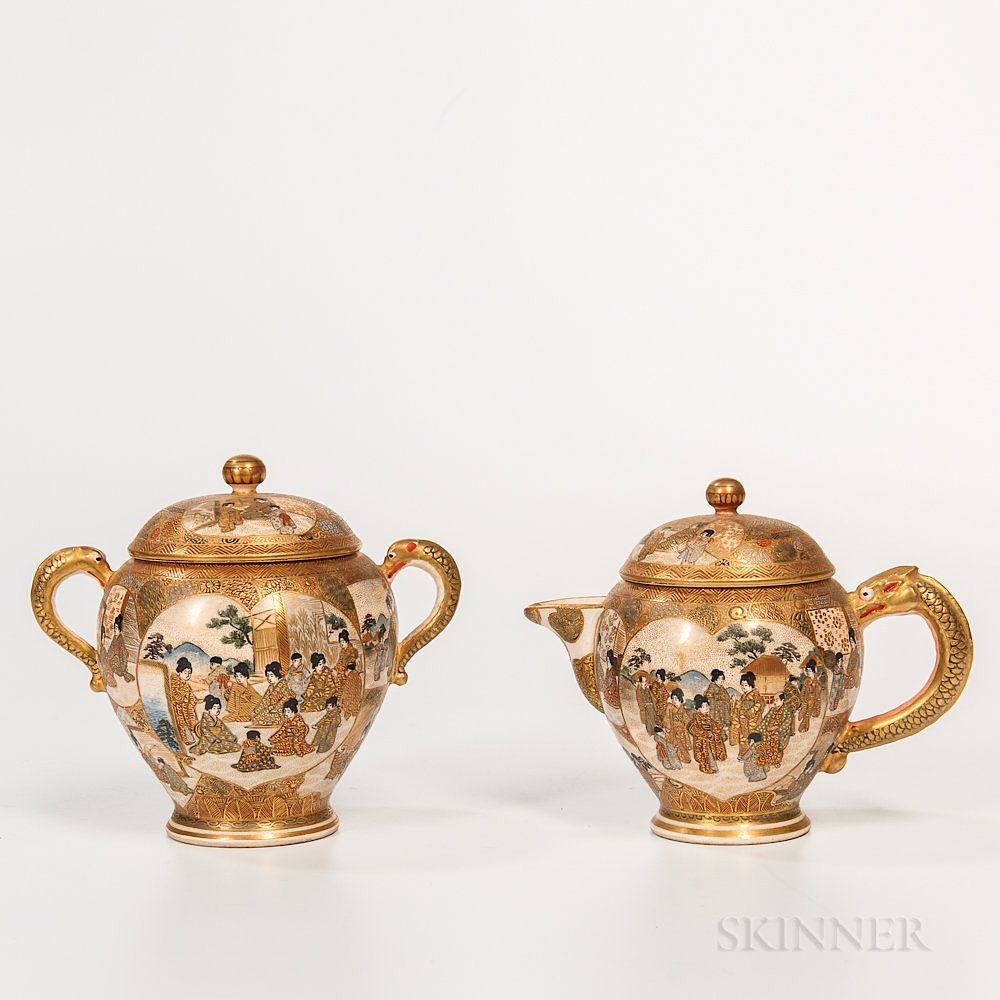 Satsuma Sugar and Creamer Set Satsuma Sugar and Creamer Set