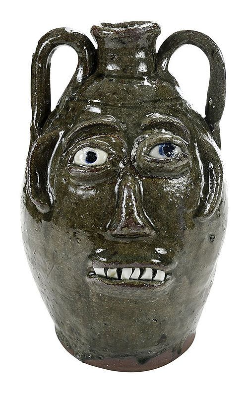 Burlon Craig Face Jug Vale North Carolina 1914 2002 runny
