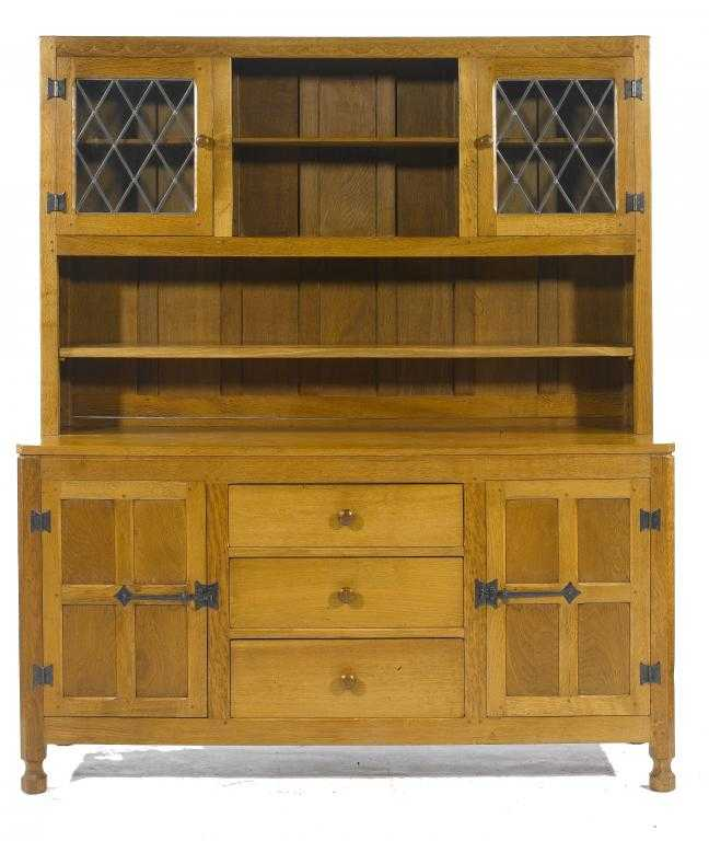 A WILF SQUIRREL MAN HUTCHINSON OAK DRESSER the rack with