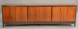 Rosewood sideboard steel inlaid banding ht 33 in wd 108