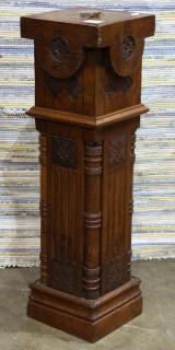 Victorian newel post circa 1880 having a square top and