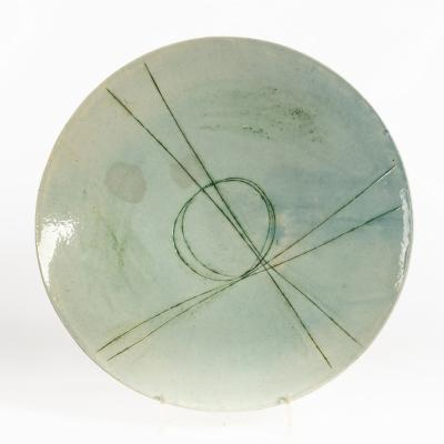 Eileen Nisbet British 1929 1990 a large shallow earthenware dish