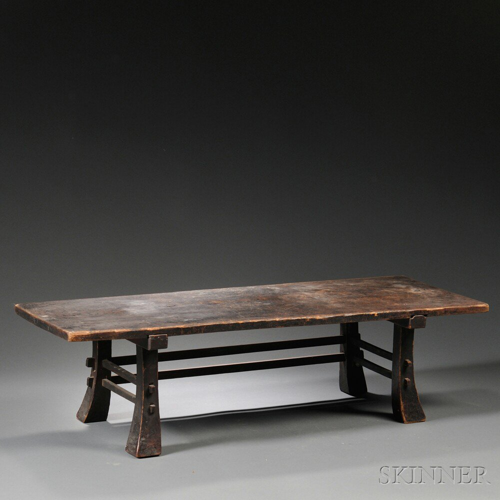 Low Table Asia 20th century the rectangular top resting on