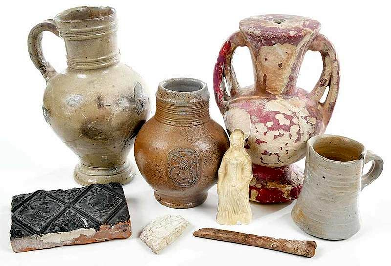 Vessels and Fragments from No l Hume Collection an assorted