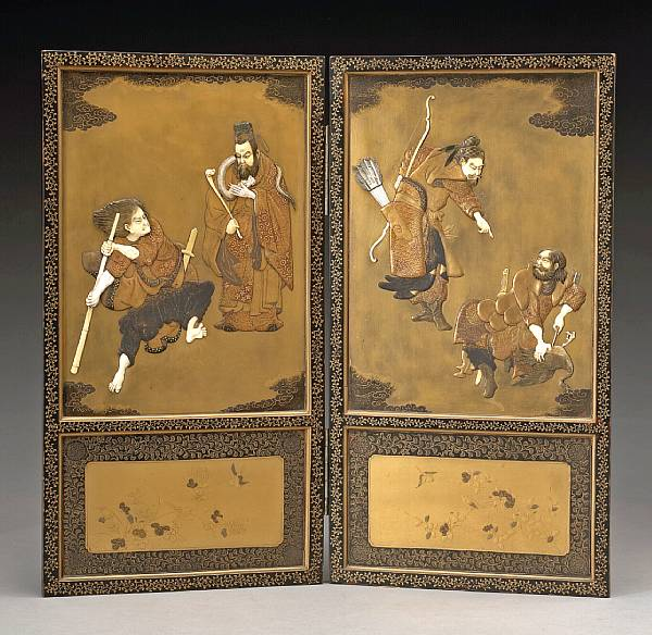Japanese Lacquer Sculpture and Textiles Property from the Estate of