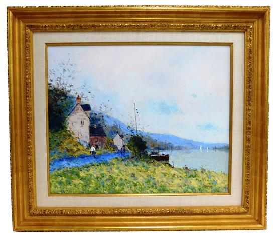 Jean Pierre Dubord French b 1949 oil on canvas Chemin