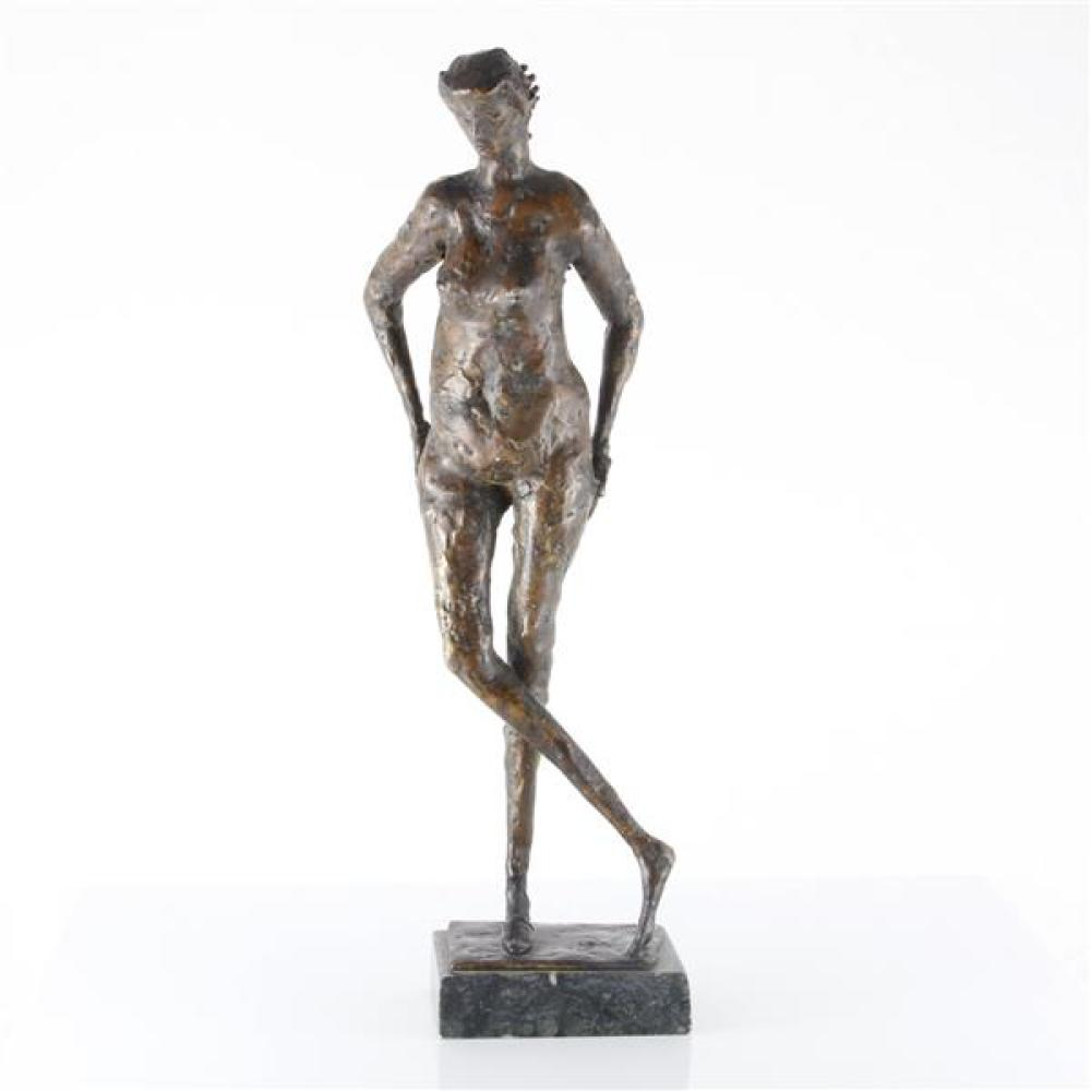 EDGAR BRITTON ILLINOIS COLORADO NEBRASKA 1901 1982 FEMALE NUDE BRONZE