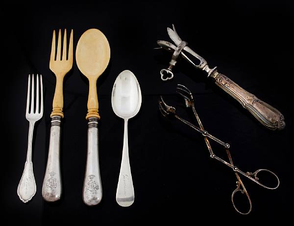 An assorted silver flatware group Comprising assembled sterling flatware various