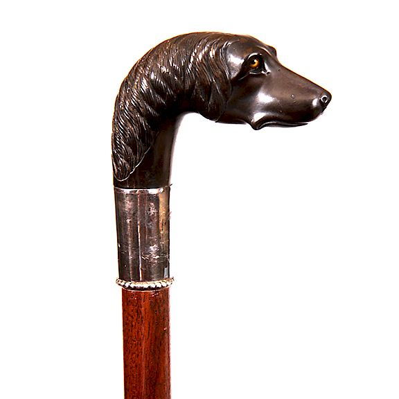 Gutta Percha Dog head Cane Exclusive on Bidsquare 105 Gutta