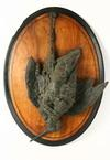 BRONZED SPELTER GAME PLAQUE Dead Woodcock hanging from one leg