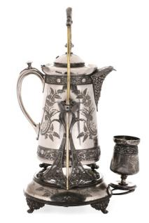 Meriden Britannia Tilting Silver Pitcher on Stand Meriden Britannia Company