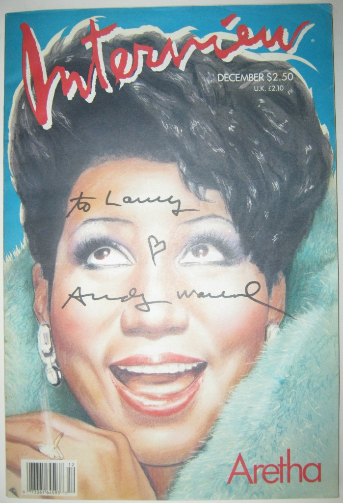 WARHOL ANDY Complete December 1986 issue of Interview magazine Signed