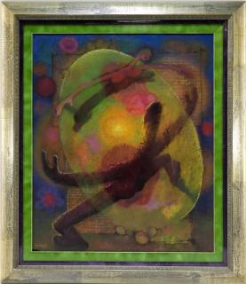 Jan Hoowij Modernist Abstract Oil Painting HOLLAND UNITED STATES 1907