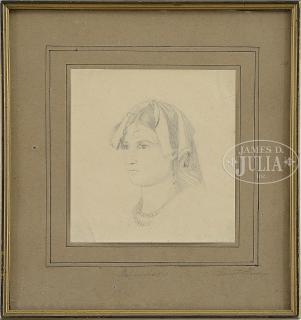DANISH SCHOOL 19th Century THREE FIGURE DRAWINGS 1 Constantin Hansen