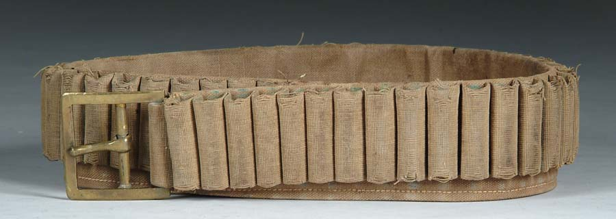 CANVAS LEATHER PRAIRIE BELT Authentic prairie belt with square brass