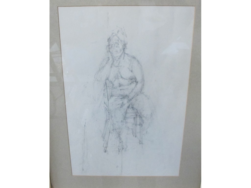 Pencil female life study