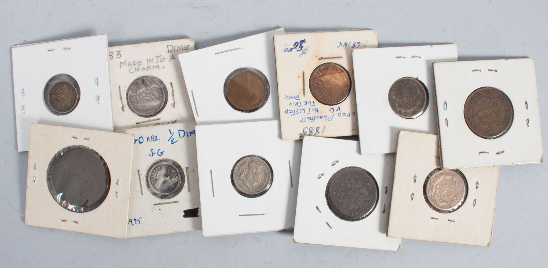 U S Coins Selection of Half Cents and others comprising