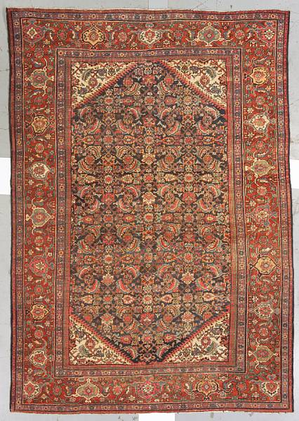 A Mahal rug Persia size approximately 7ft x10ft 2in