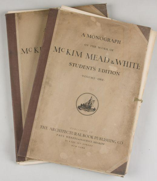 McKim Mead White Architecture Portfolio as presented in A Monograph