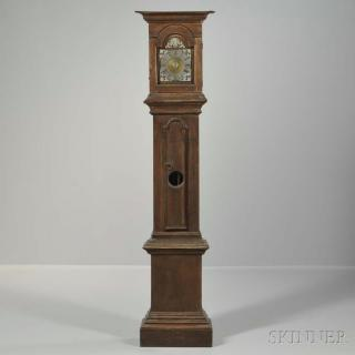 Thirty hour Oak Cottage Clock with Alarm probably Scandinavia c